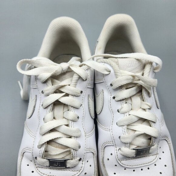 Nike Air Force 1 Low 2019 Womens Size 7 Triple White 315115-112 Sneakers - Picture 4 of 11